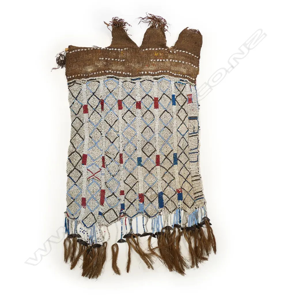A French Polynesian (?) old ornately beaded hanging, Image 1++
